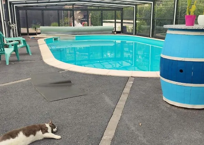 Maison Piscine Chauffee Tatil Evi Puybegon